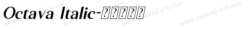 Octava Italic字体转换